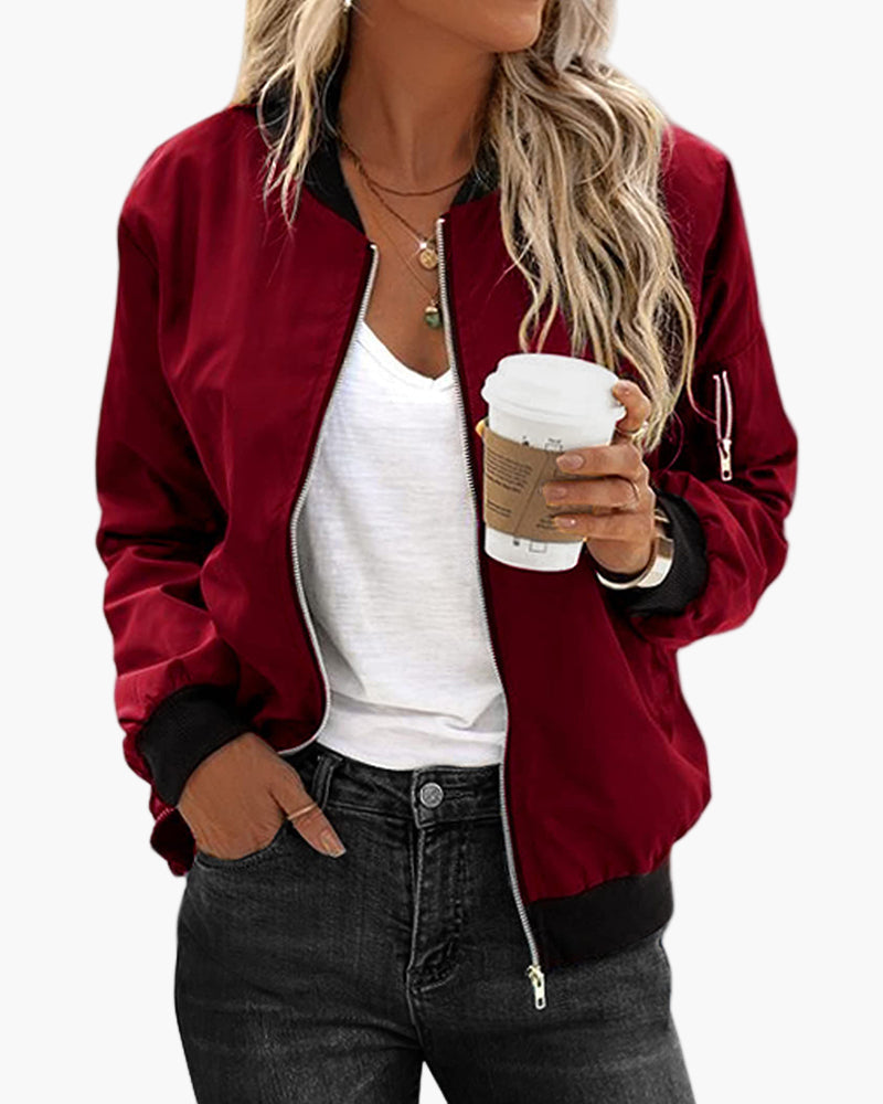 Mirla | Bomberjacka Casual Streetwear - Klassisk Vardagsstil för Fritid och Utevistelse-Eva Jonsson