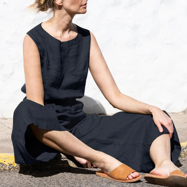 Mirla | Bomull Linne Overall-Eva Jonsson