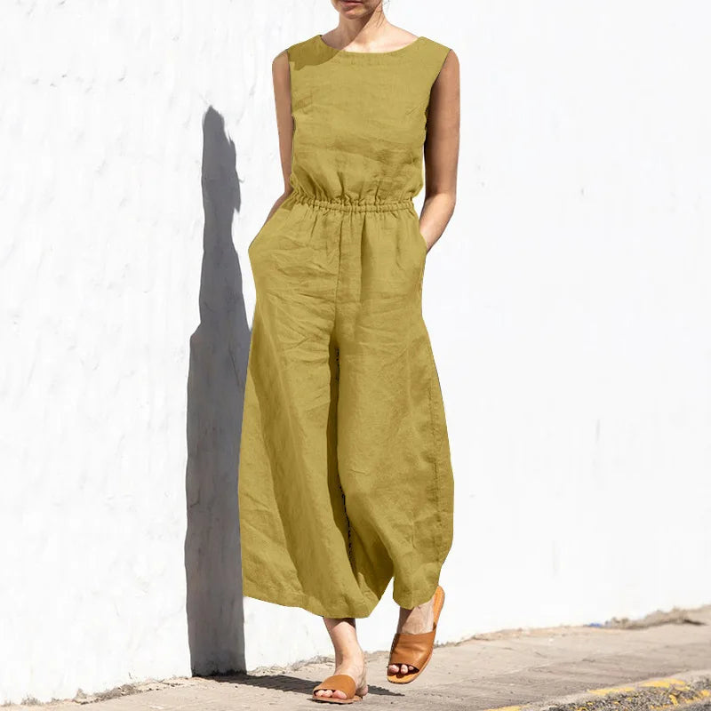 Mirla | Bomull Linne Overall-Eva Jonsson