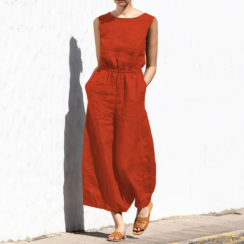 Mirla | Bomull Linne Overall-Eva Jonsson
