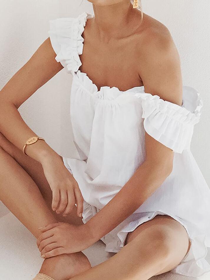 Mirla | Bomull Rynkade Cami Shorts Set-Eva Jonsson