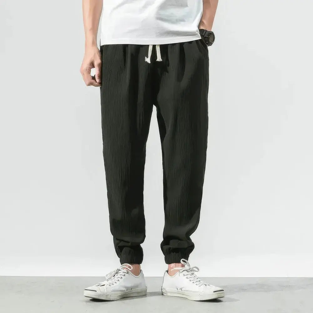 Mirla | Bomulls lin joggingbyxor-Eva Jonsson