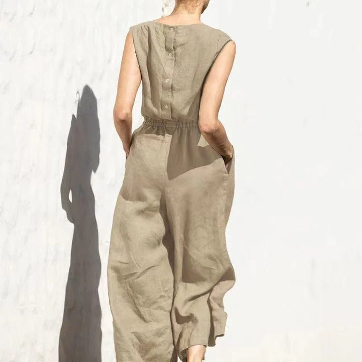 Mirla | Bomulls-lin jumpsuit-Eva Jonsson
