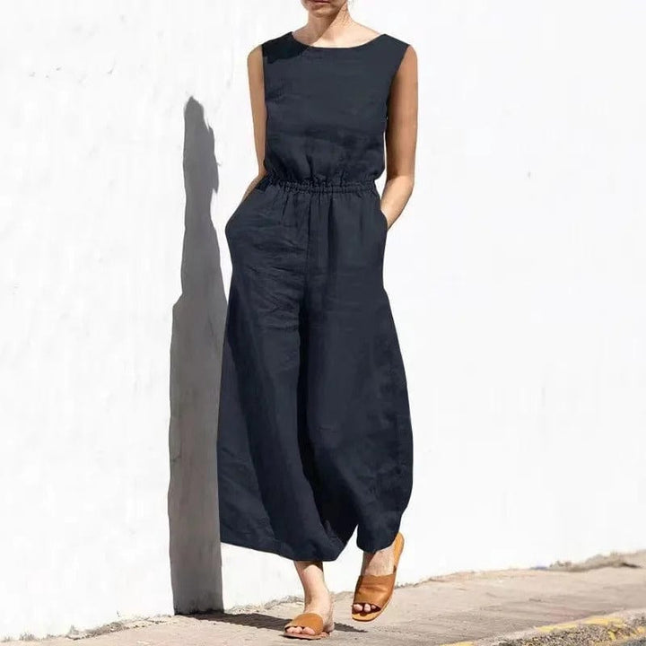 Mirla | Bomulls-lin jumpsuit-Eva Jonsson