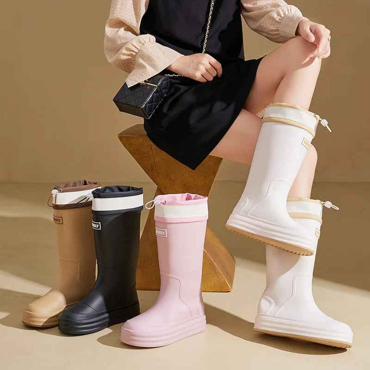 Mirla | Boots Dam - Andningsaktigt Vattentätt Gummi Antiglid Design-Eva Jonsson