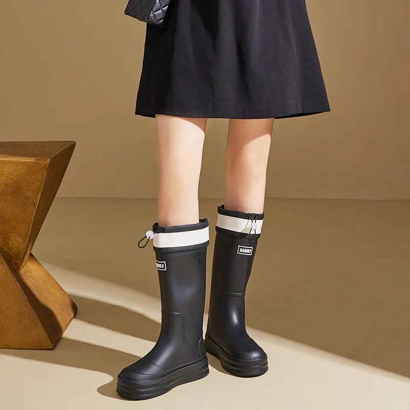 Mirla | Boots Dam - Andningsaktigt Vattentätt Gummi Antiglid Design-Eva Jonsson
