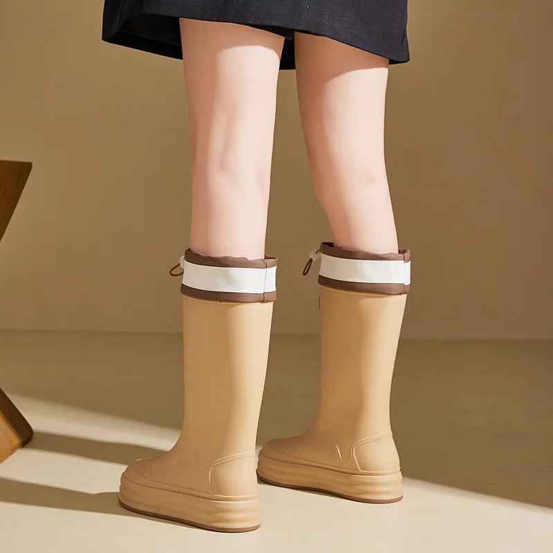 Mirla | Boots Dam - Andningsaktigt Vattentätt Gummi Antiglid Design-Eva Jonsson