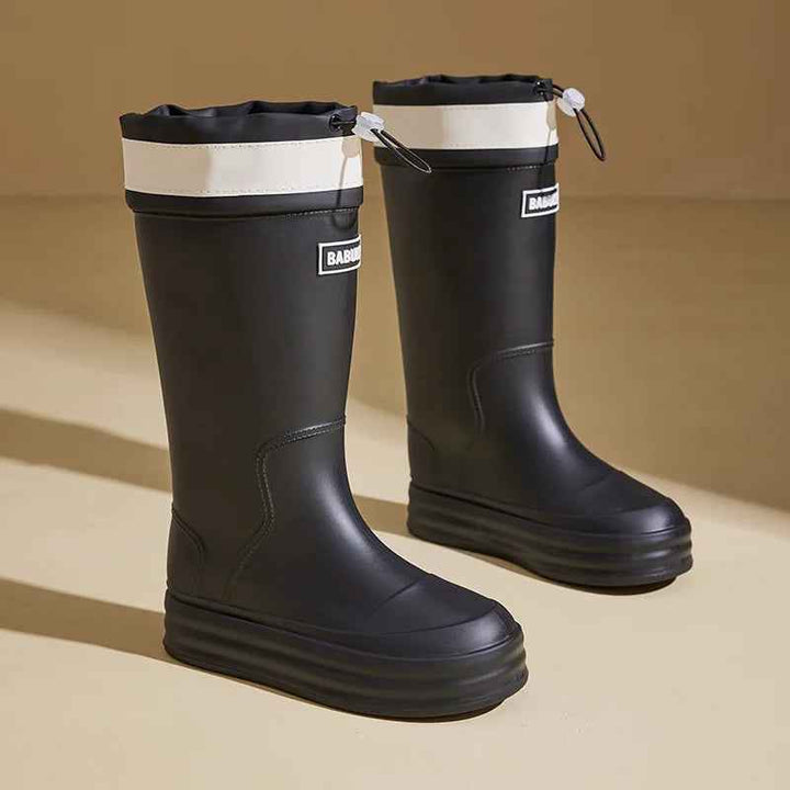 Mirla | Boots Dam - Andningsaktigt Vattentätt Gummi Antiglid Design-Eva Jonsson