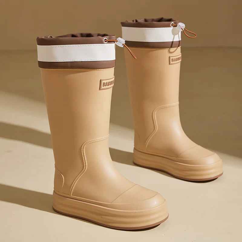 Mirla | Boots Dam - Andningsaktigt Vattentätt Gummi Antiglid Design-Eva Jonsson