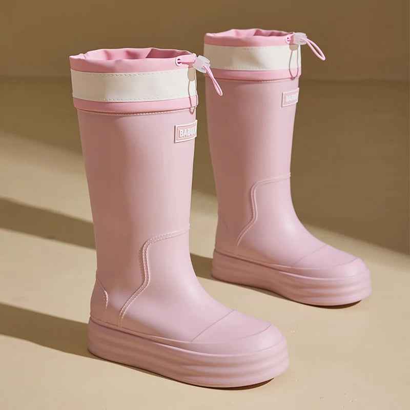 Mirla | Boots Dam - Andningsaktigt Vattentätt Gummi Antiglid Design-Eva Jonsson