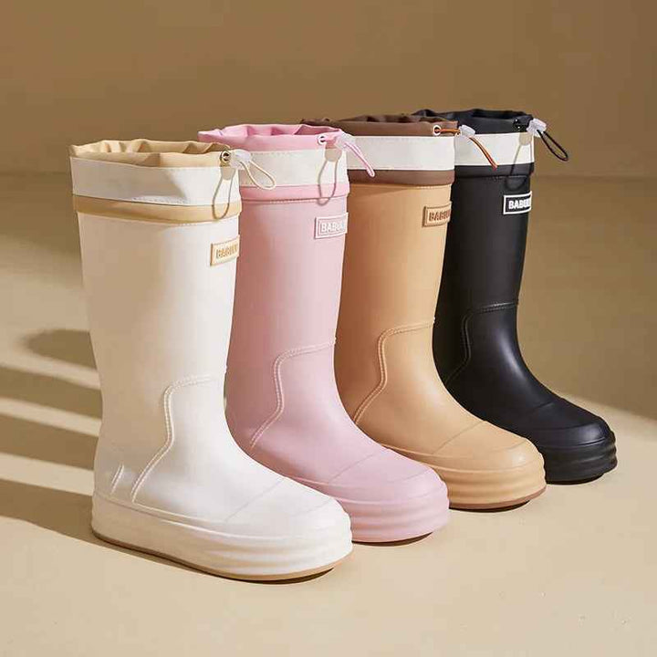 Mirla | Boots Dam - Andningsaktigt Vattentätt Gummi Antiglid Design-Eva Jonsson
