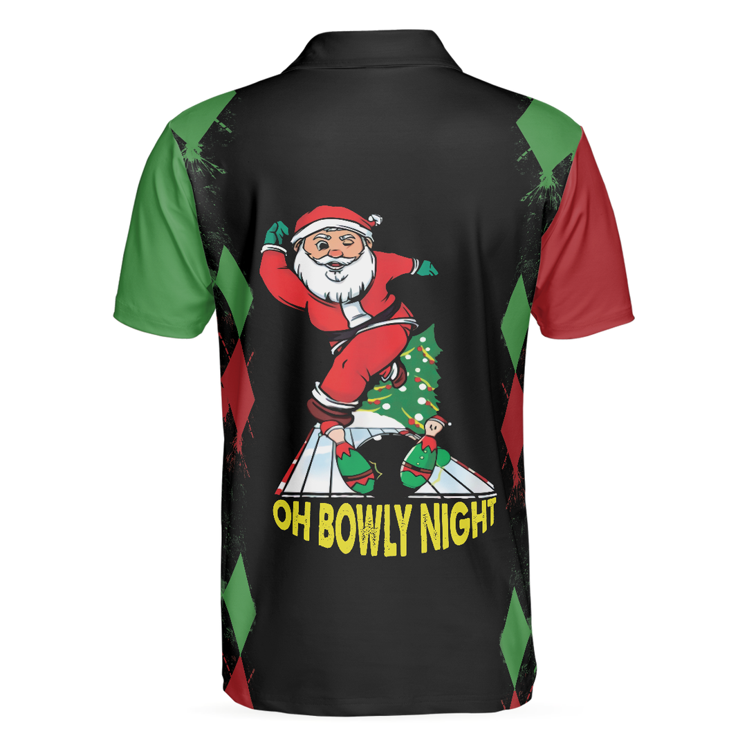 Mirla | Bowly Nattlinne Poloshirt Julmotiv Poloshirt Design Bästa Julklappsidé För Bowlingälskare-Eva Jonsson