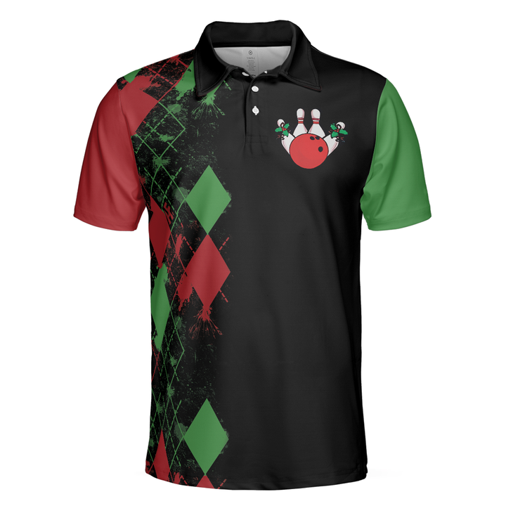 Mirla | Bowly Nattlinne Poloshirt Julmotiv Poloshirt Design Bästa Julklappsidé För Bowlingälskare-Eva Jonsson