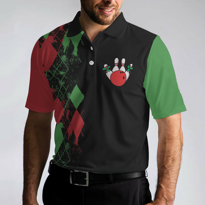 Mirla | Bowly Nattlinne Poloshirt Julmotiv Poloshirt Design Bästa Julklappsidé För Bowlingälskare-Eva Jonsson