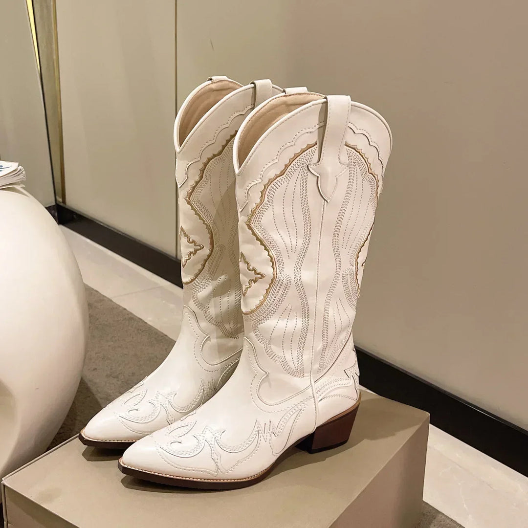 Mirla | Broderade Cowboystövlar-Eva Jonsson