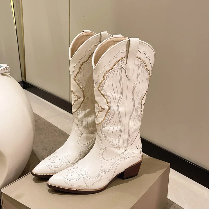 Mirla | Broderade Cowboystövlar-Eva Jonsson
