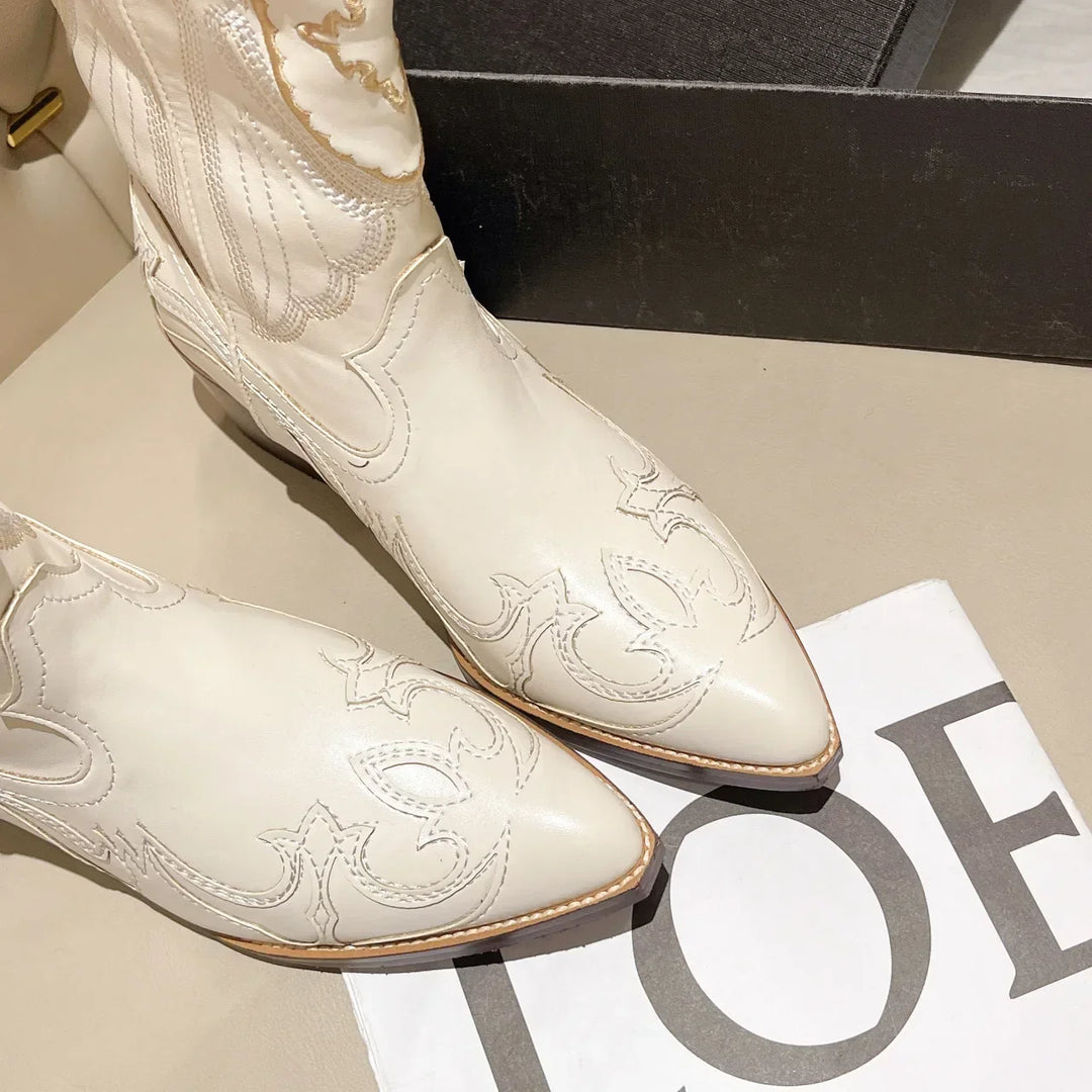 Mirla | Broderade Cowboystövlar-Eva Jonsson