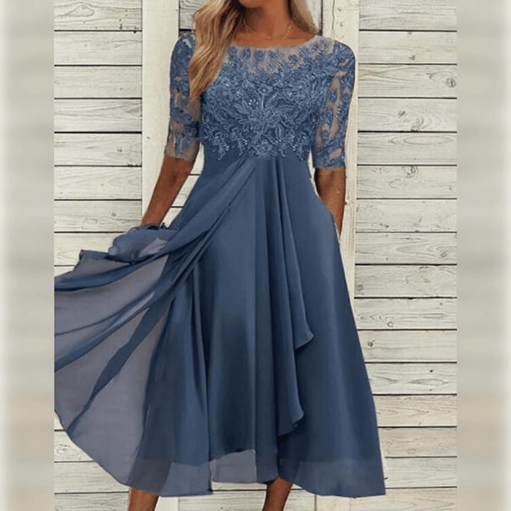 Mirla | Bröllopsgäst Klänning Elegant Midi-Eva Jonsson