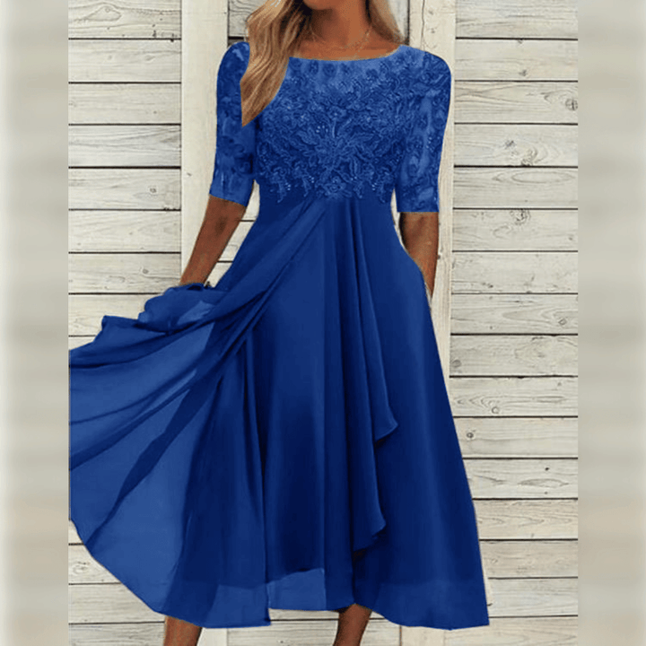 Mirla | Bröllopsgäst Klänning Elegant Midi-Eva Jonsson