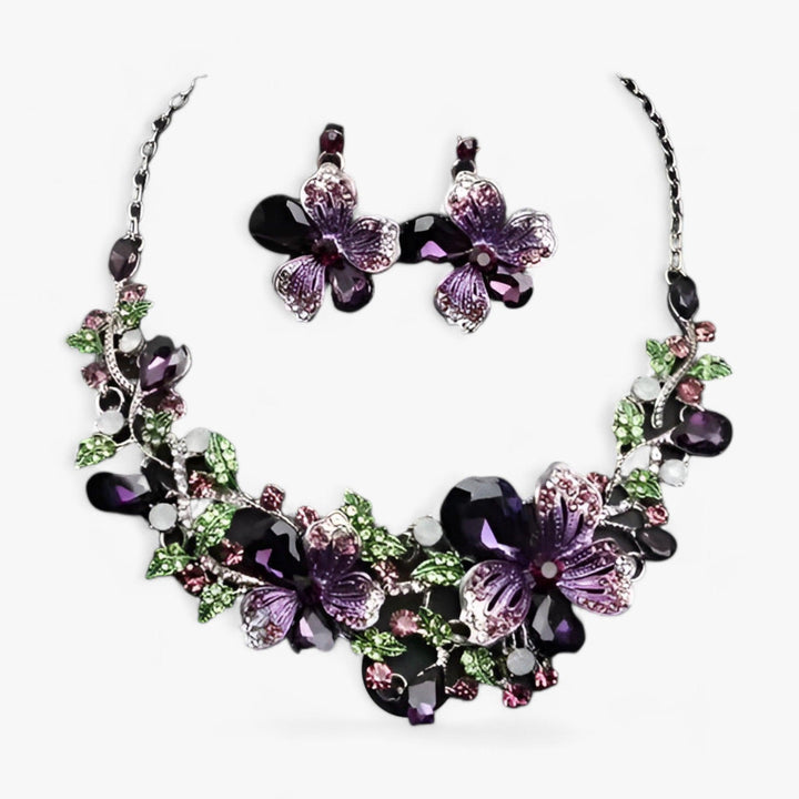Mirla | Brudsmycken Blommor kedjor och örhängen-Eva Jonsson