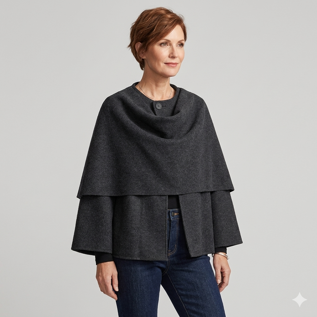 Mirla | Cape kappa - Modernt cape-jacka-Eva Jonsson