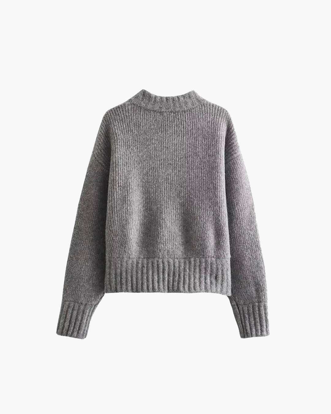 Mirla | Cardigan Vintage Stickjacka med Dragkedja-Eva Jonsson