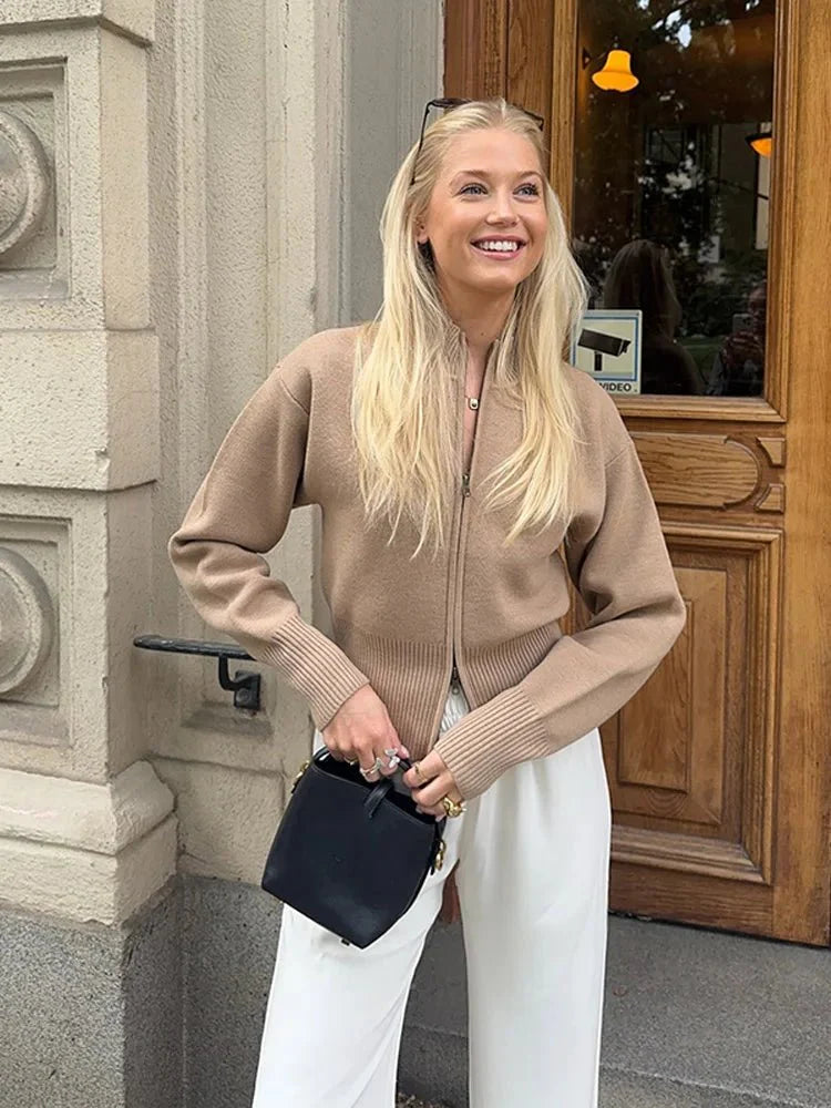 Mirla | Cardigan med Dragkedja-Eva Jonsson