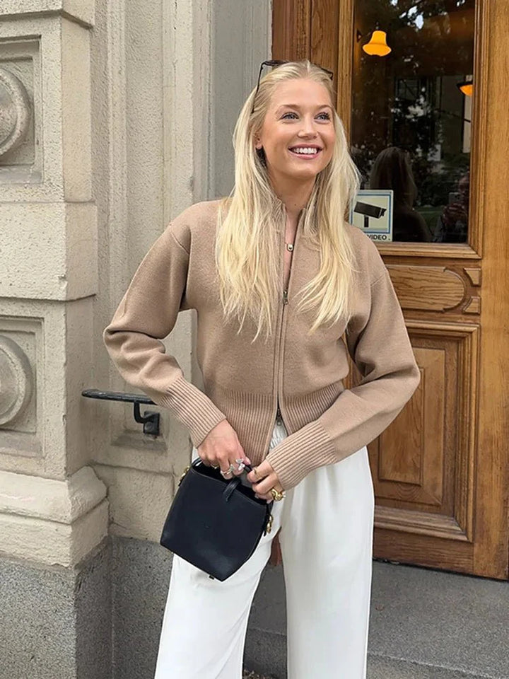 Mirla | Cardigan med Dragkedja-Eva Jonsson