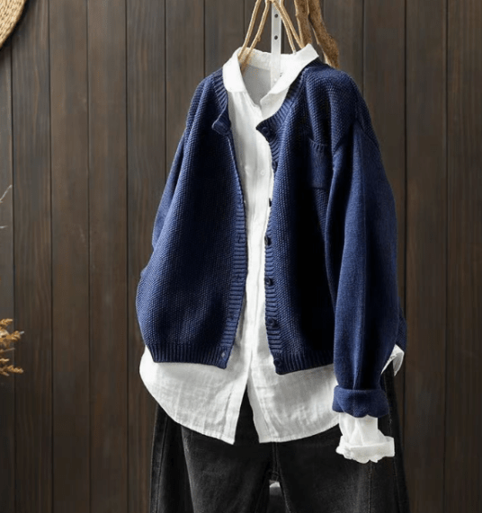 Mirla | Cardigan med Klassisk Knappdesign-Eva Jonsson