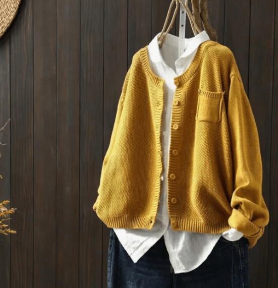 Mirla | Cardigan med Klassisk Knappdesign-Eva Jonsson