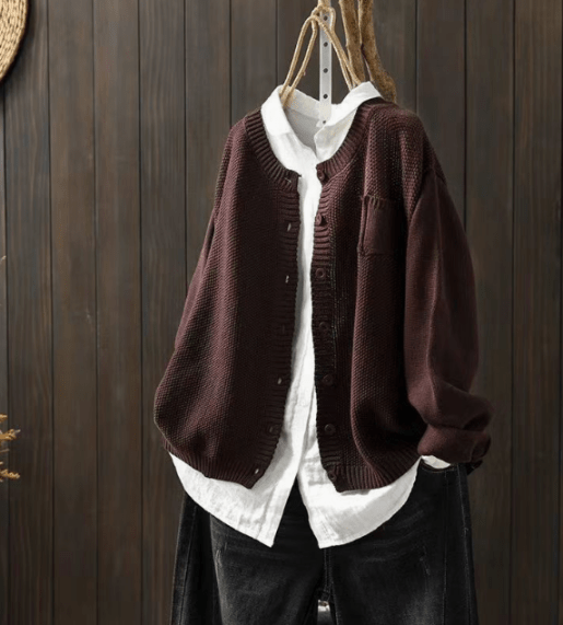 Mirla | Cardigan med Klassisk Knappdesign-Eva Jonsson