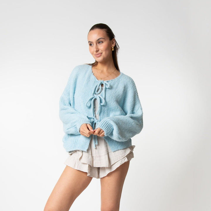 Mirla | Cardigan med rosetter-Eva Jonsson