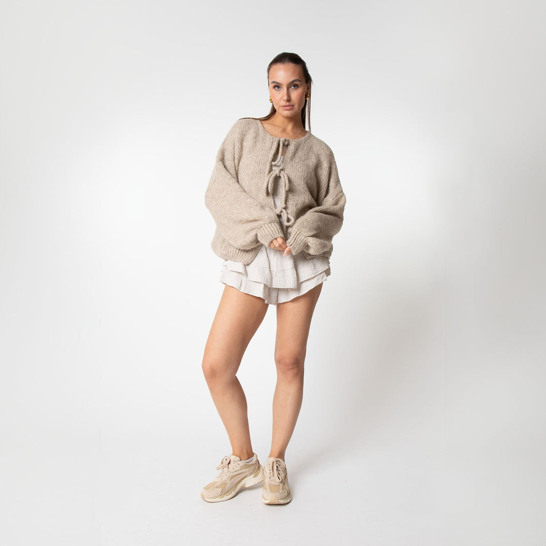 Mirla | Cardigan med rosetter-Eva Jonsson