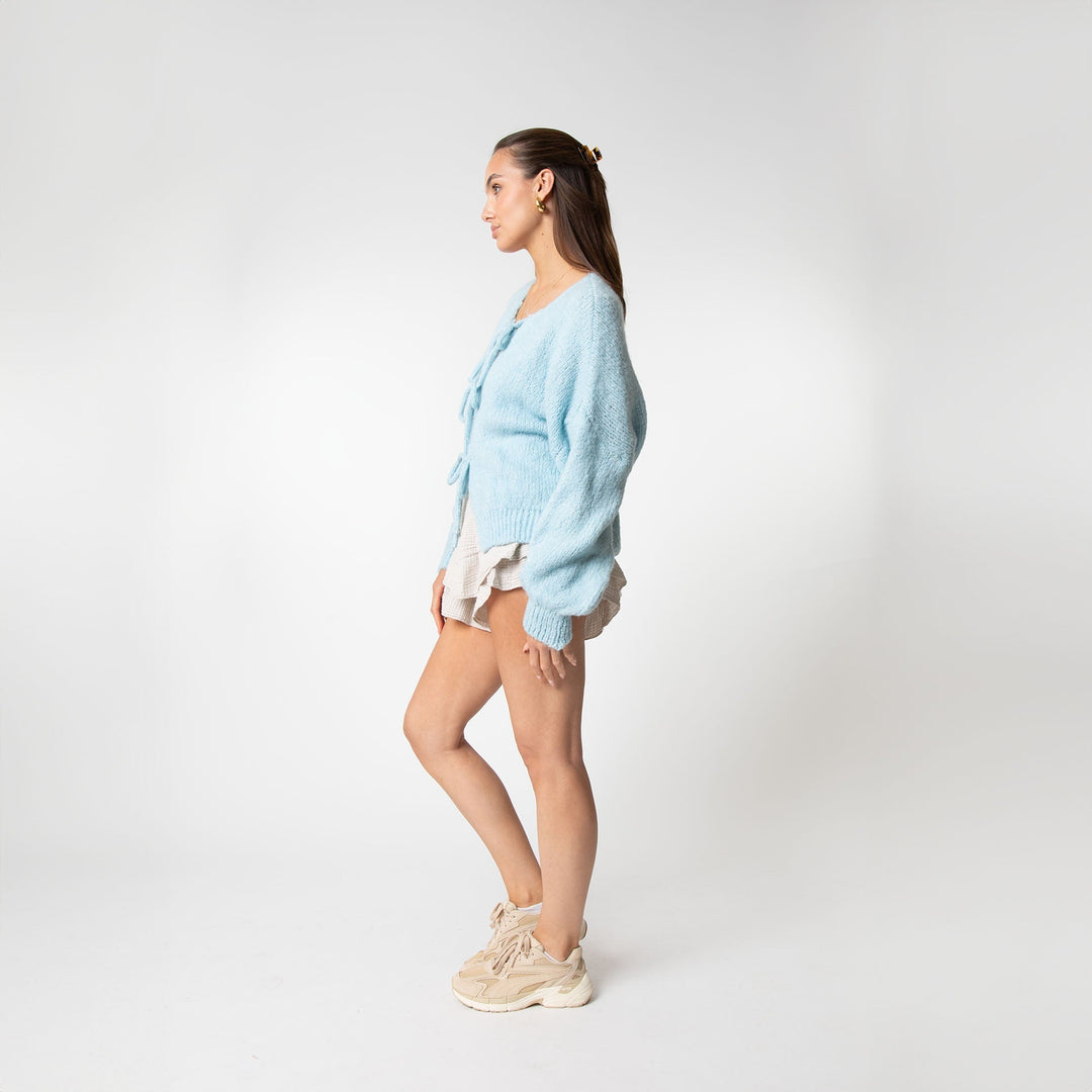 Mirla | Cardigan med rosetter-Eva Jonsson
