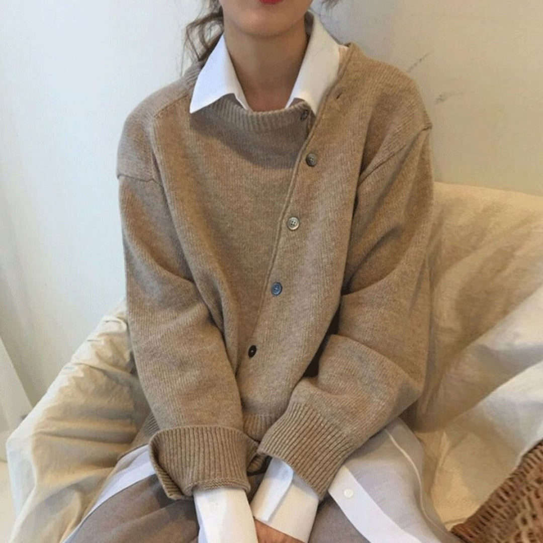 Mirla | Cashmere Stickad Mode tröja-Eva Jonsson