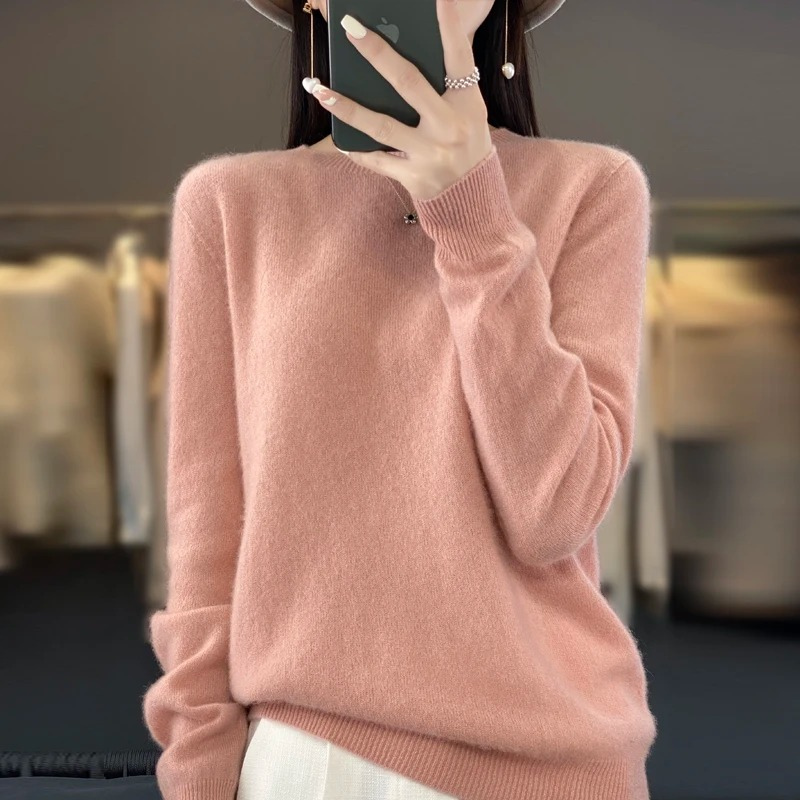 Mirla | Cashmere Tröja Dam Stilfull Rundhals, Mjuk & Bekväm-Eva Jonsson