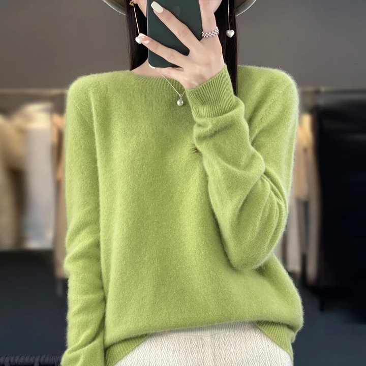 Mirla | Cashmere Tröja Dam Stilfull Rundhals, Mjuk & Bekväm-Eva Jonsson