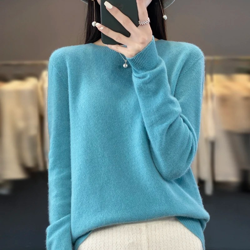 Mirla | Cashmere Tröja Dam Stilfull Rundhals, Mjuk & Bekväm-Eva Jonsson