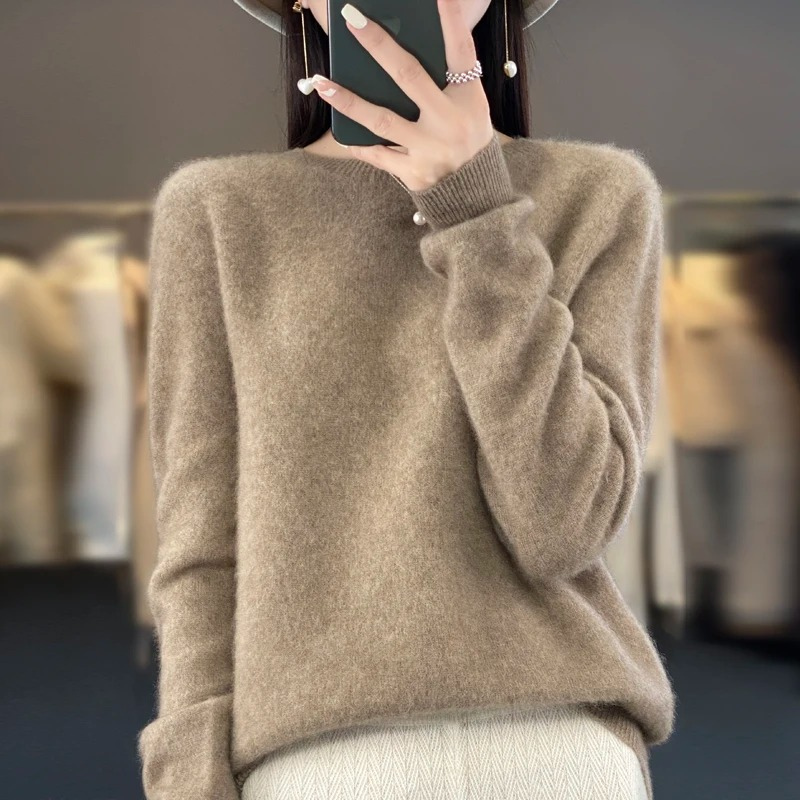 Mirla | Cashmere Tröja Dam Stilfull Rundhals, Mjuk & Bekväm-Eva Jonsson