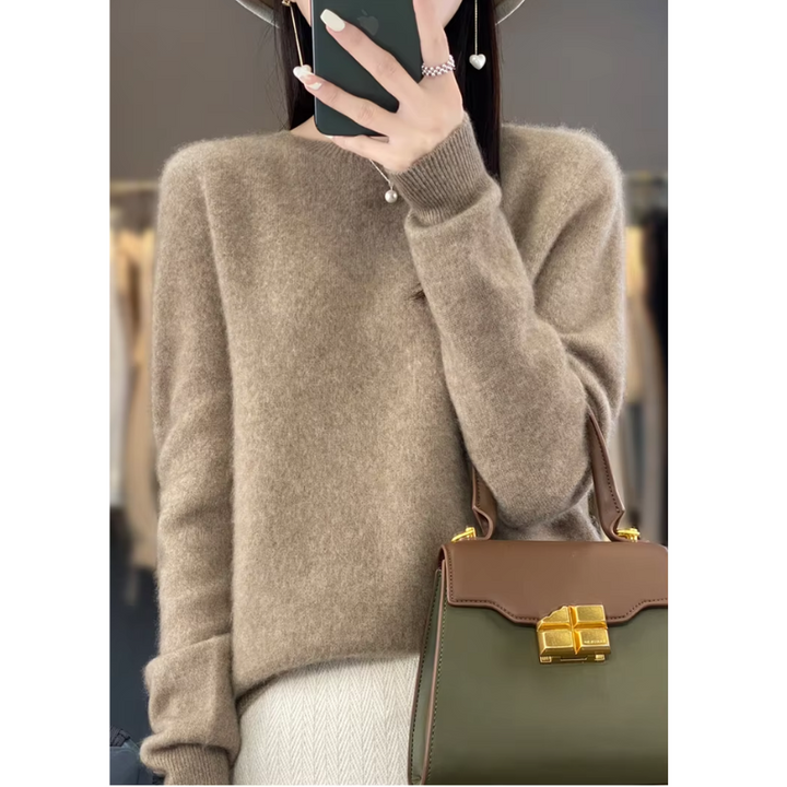 Mirla | Cashmere Tröja Dam Stilfull Rundhals, Mjuk & Bekväm-Eva Jonsson