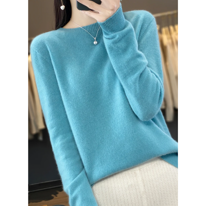 Mirla | Cashmere Tröja Dam Stilfull Rundhals, Mjuk & Bekväm-Eva Jonsson