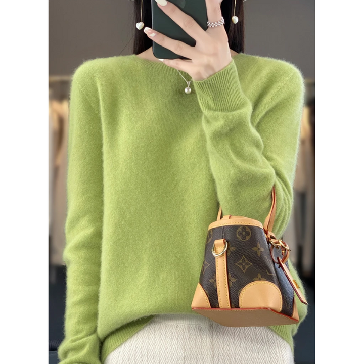 Mirla | Cashmere Tröja Dam Stilfull Rundhals, Mjuk & Bekväm-Eva Jonsson
