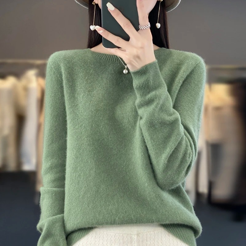 Mirla | Cashmere Tröja Dam Stilfull Rundhals, Mjuk & Bekväm-Eva Jonsson