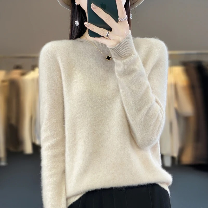 Mirla | Cashmere Tröja Dam Stilfull Rundhals, Mjuk & Bekväm-Eva Jonsson