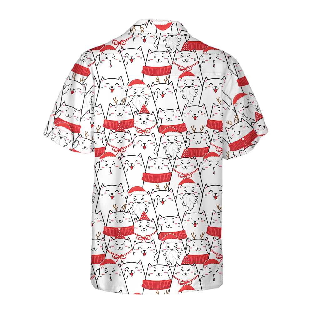 Mirla | Cat The Red Christmas Hawaiian Shirt Sweet Cat Christmas Shirt Bästa Julklappsidén-Eva Jonsson