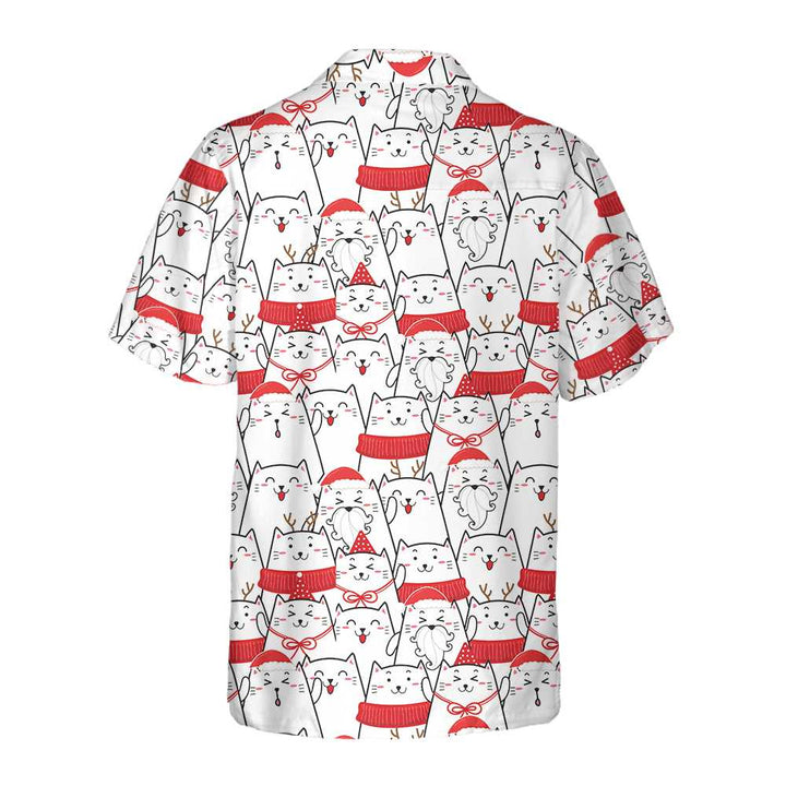 Mirla | Cat The Red Christmas Hawaiian Shirt Sweet Cat Christmas Shirt Bästa Julklappsidén-Eva Jonsson