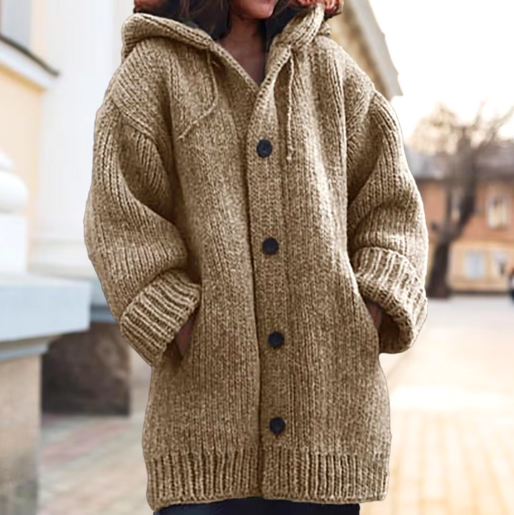 Mirla | Chic Mjuk Stickad Jacka-Eva Jonsson