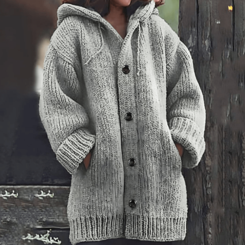 Mirla | Chic Mjuk Stickad Jacka-Eva Jonsson