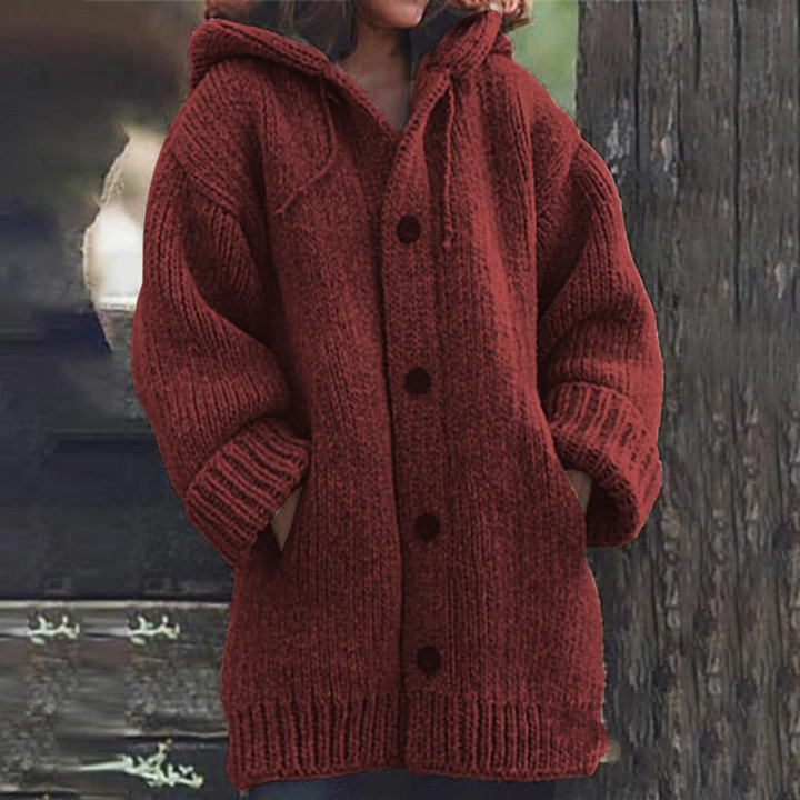 Mirla | Chic Mjuk Stickad Jacka-Eva Jonsson