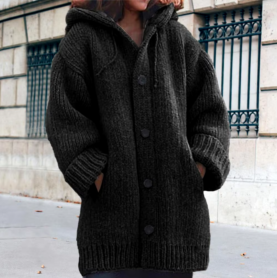 Mirla | Chic Mjuk Stickad Jacka-Eva Jonsson